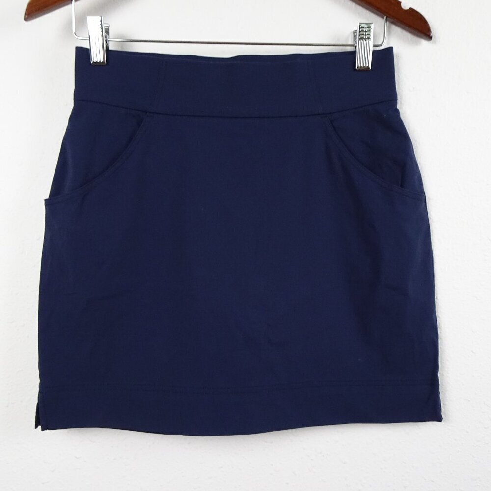 Columbia Short Skirt Skort Mini Shorts Women's Size S Blue Stretch Golf Tennis - Picture 1 of 7